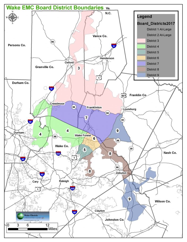 Board Districts - Wake EMC