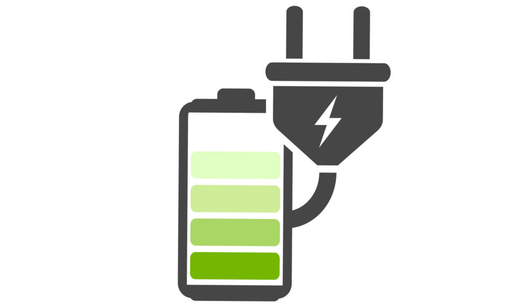 Battery charging icon