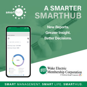 Shows SmartHub graphic example: A smarter SmartHub